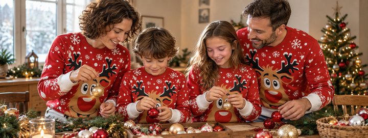 Pulls de Noël pour la famille
